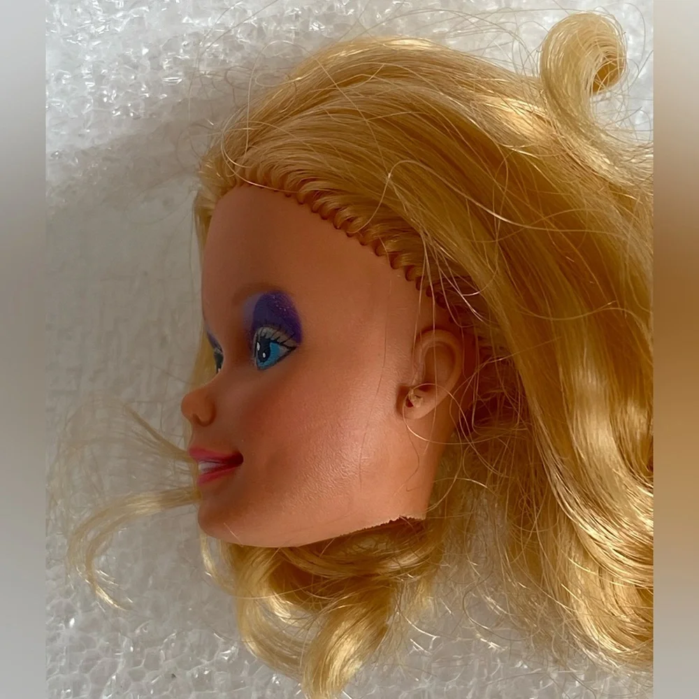 Vintage Barbie and The Rockers Doll Short Blonde Hair - HEAD Replacement Only